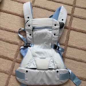 Blue and White Striped Kids Backpack